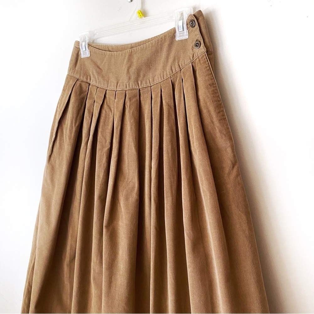 Pleated Corduroy Skirt - Picture 6 of 12